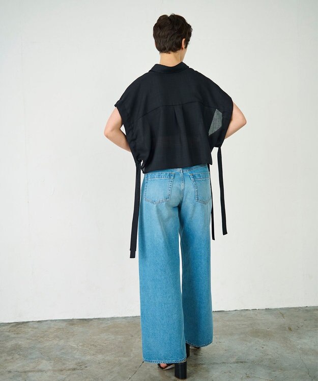 GRACE CONTINENTAL ショートポンチョシャツ ブラック