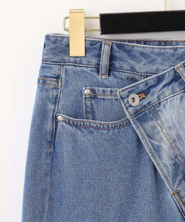 GRACE CONTINENTAL ワイドデニムパンツ バイカラー