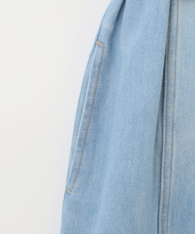 GRACE CONTINENTAL デニムストレートロングワンピース2 バイカラー