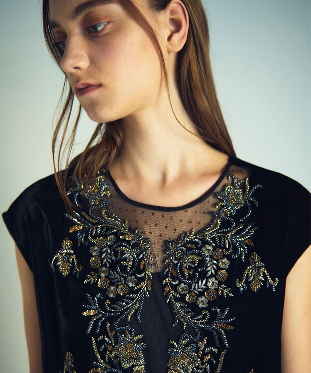 ビジューベルベットワンピース / GRACE CONTINENTAL | GRACE