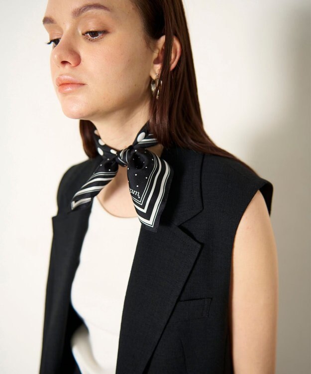 GRACE CONTINENTAL ブッチャーテーラーベスト ブラック