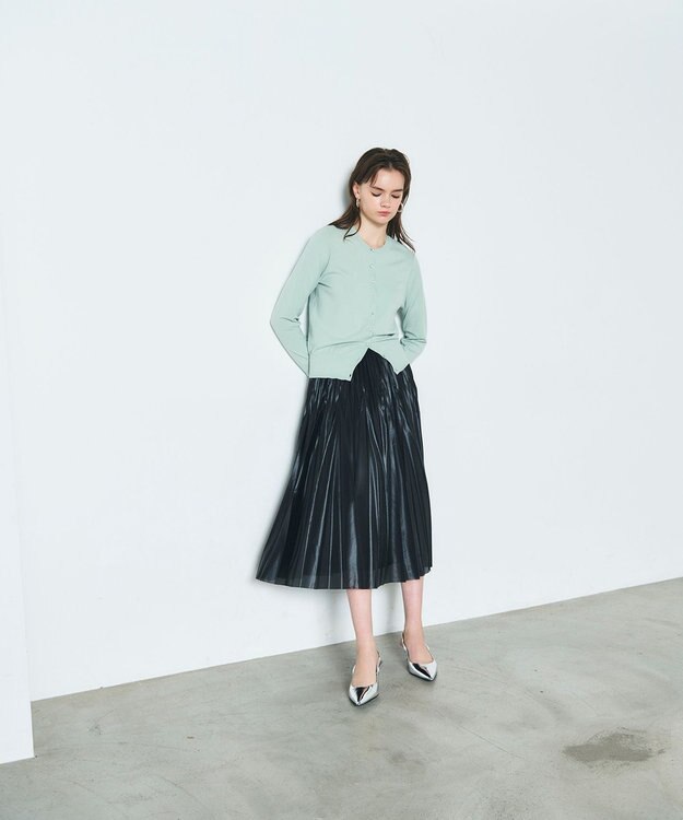 GRACE CONTINENTAL トリコットプリーツスカート ブラック