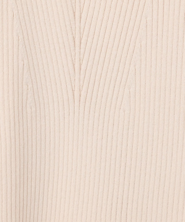 GRACE CONTINENTAL リブスクエアニットトップ キナリ