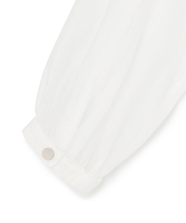 GRACE CONTINENTAL シアードレープブルゾン ホワイト