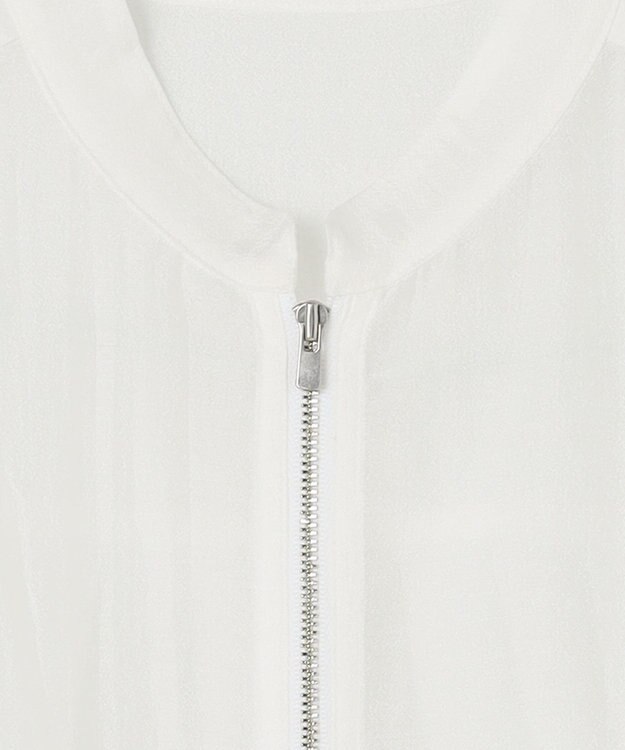 GRACE CONTINENTAL シアードレープブルゾン ホワイト