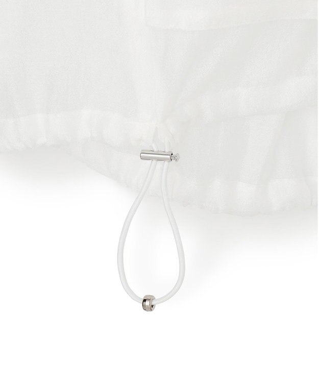 GRACE CONTINENTAL シアードレープブルゾン ホワイト