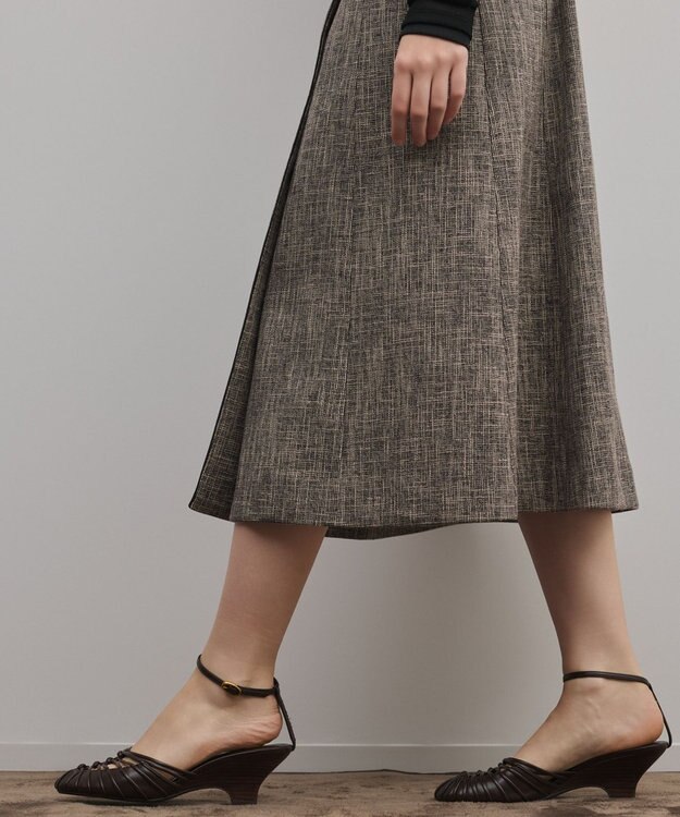 GRACE CONTINENTAL ツイーディジャンパースカート ベージュ