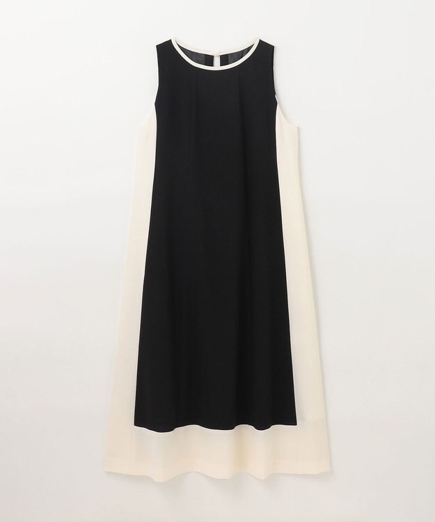GRACE CONTINENTAL バイカラーフレームドレス ブラック
