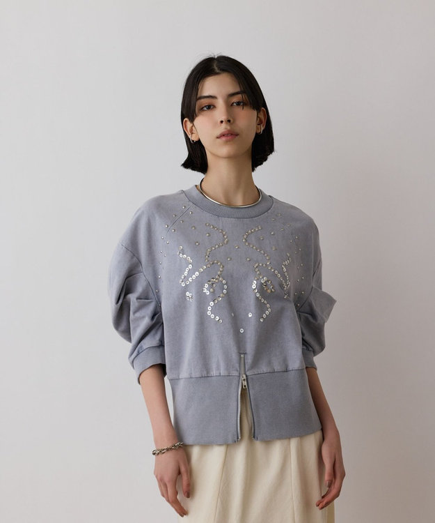 GRACE CONTINENTAL ピグメントショートトップ ブルー