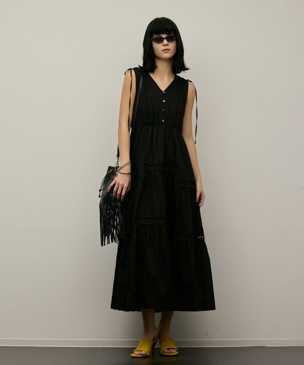 GRACE CONTINENTAL FringeBag ブラック