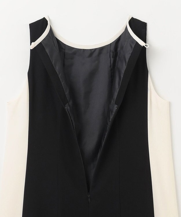 GRACE CONTINENTAL バイカラーフレームドレス ブラック