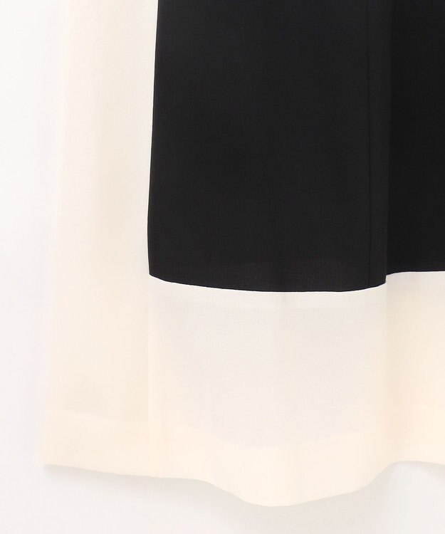 GRACE CONTINENTAL バイカラーフレームドレス ブラック