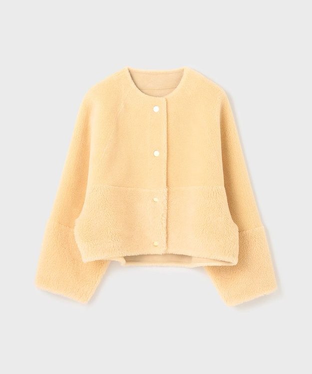 美品・破格✨ グレースコンチネンタル 定価19万 メリノムートンボアジャケット 美品・破格✨ グレースコンチネンタル 定価19万 メリノ