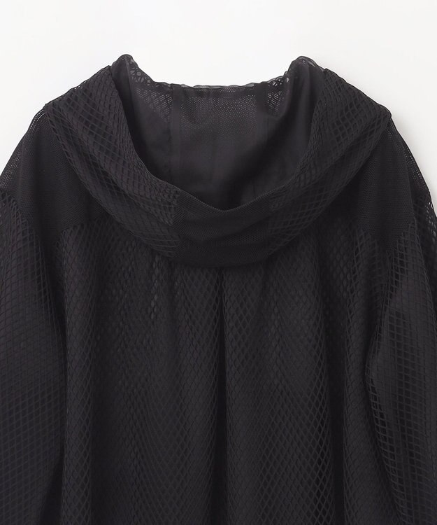 GRACE CONTINENTAL メッシュコンビフーディー ブラック