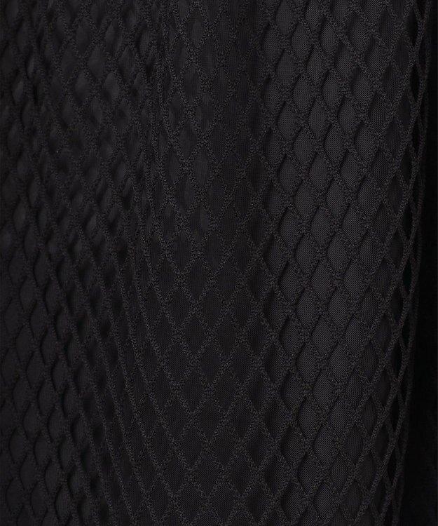 GRACE CONTINENTAL メッシュコンビフーディー ブラック