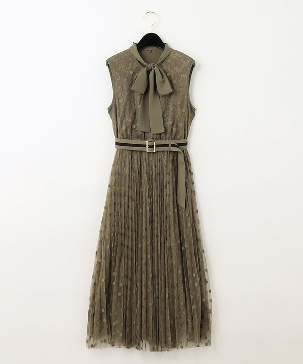 ebure ビスコースリネン ベルテッド ワンピース 23 SS 72600 ebure ビスコースリネン ベルテッド ワンピース 23 SS 72600
