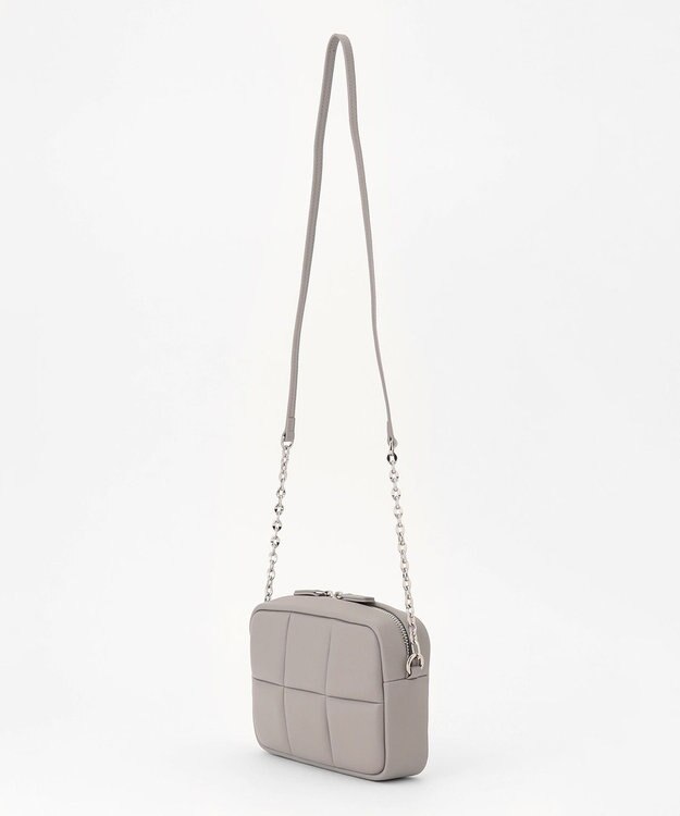 GRACE CONTINENTAL ADD CULUMN PUFF BAG グレー