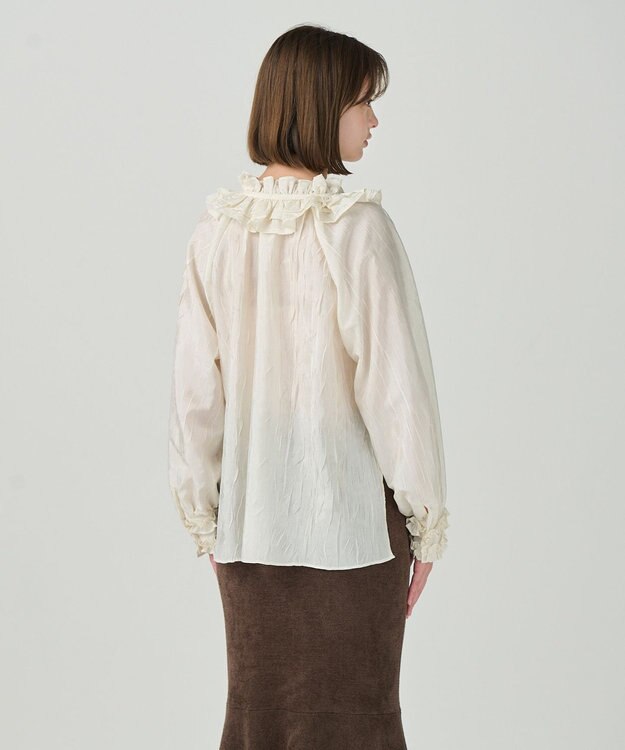 GRACE CONTINENTAL フリルカラーブラウス キナリ