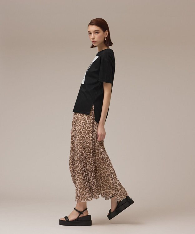 GRACE CONTINENTAL カットフォトTシャツ ブラック