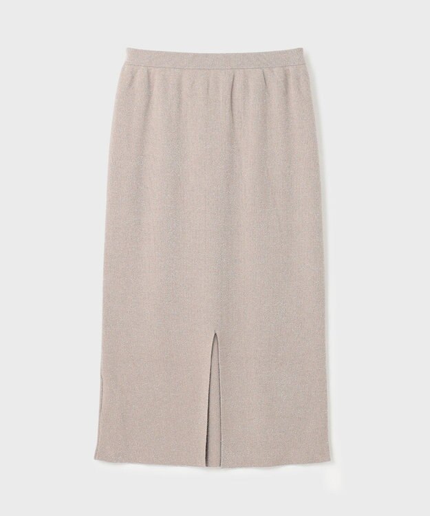 GRACE CONTINENTAL ラメタイトニットスカート ベージュ