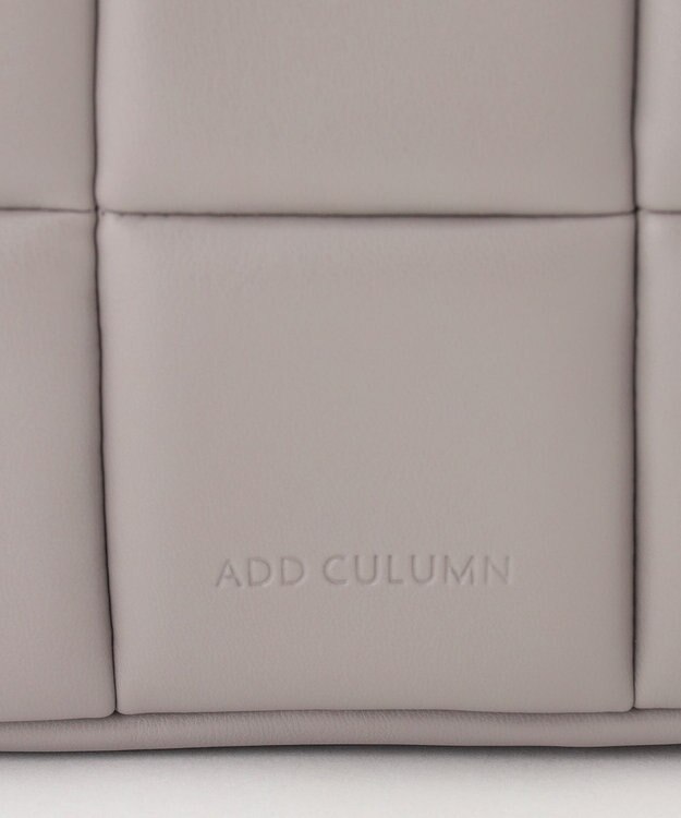 GRACE CONTINENTAL ADD CULUMN PUFF BAG グレー