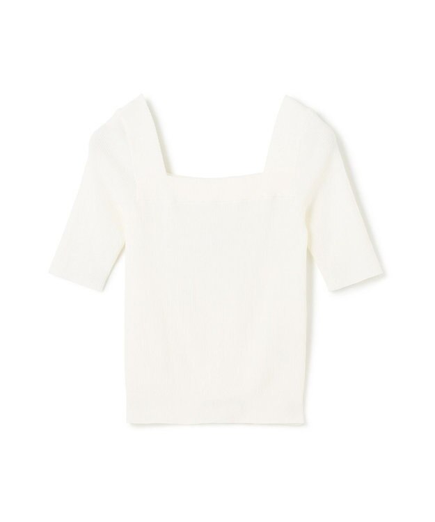 GRACE CONTINENTAL スクエアーネックトップ ホワイト