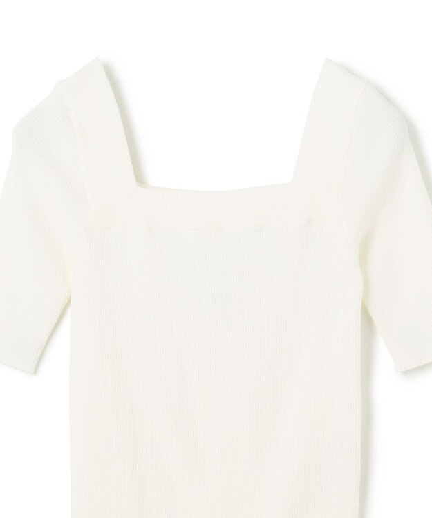 GRACE CONTINENTAL スクエアーネックトップ ホワイト