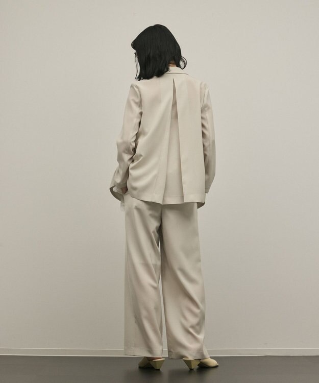 GRACE CONTINENTAL バックタックテーラードジャケット ベージュ