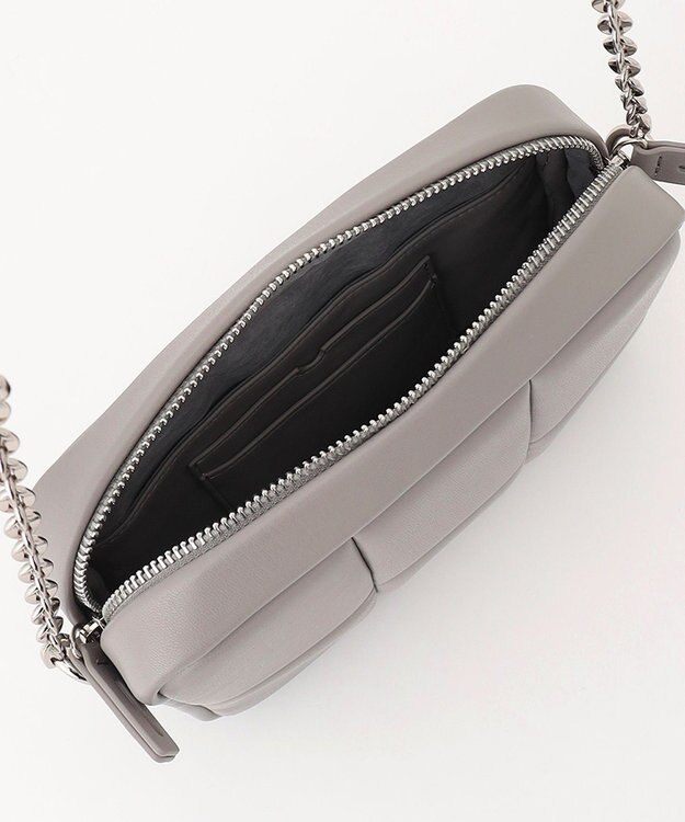 GRACE CONTINENTAL ADD CULUMN PUFF BAG グレー