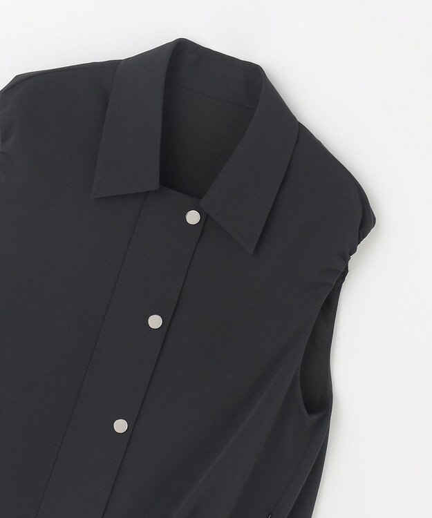 GRACE CONTINENTAL マットツイルタックジレ ブラック