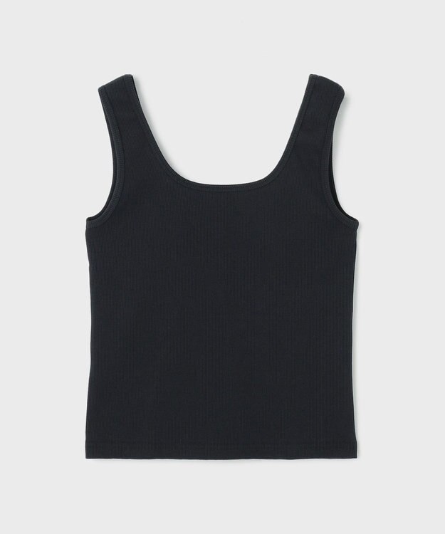 GRACE CONTINENTAL テレコリブトップ ブラック