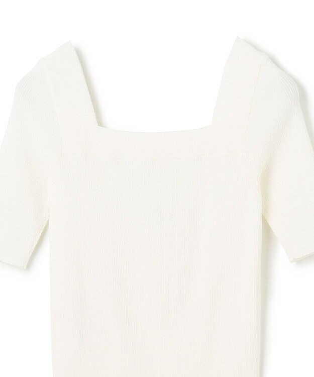 GRACE CONTINENTAL スクエアーネックトップ ホワイト