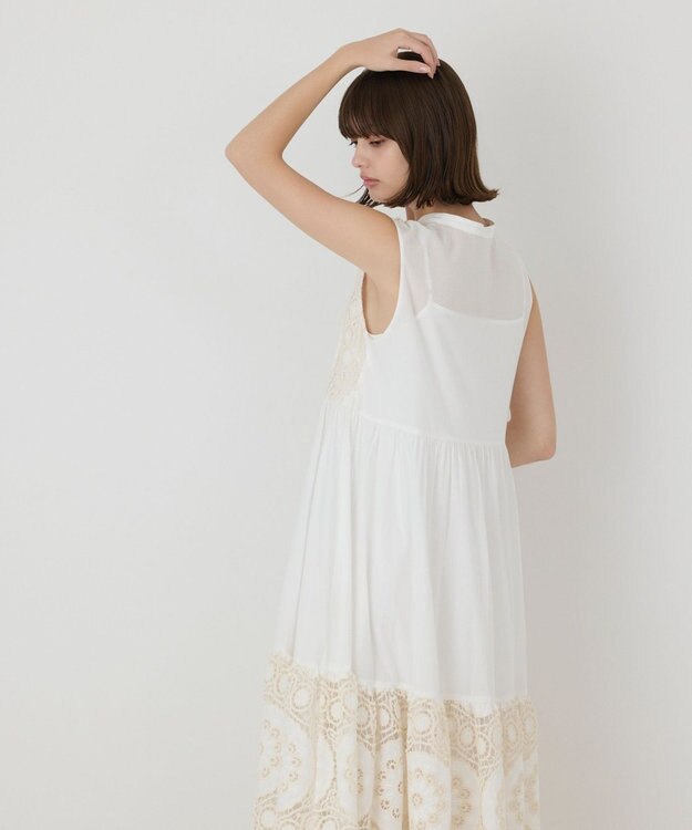 GRACE CONTINENTAL エンブロイダリーワンピース ホワイト