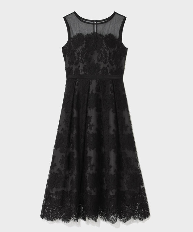 GRACE CONTINENTAL リバーレースドレス ブラック