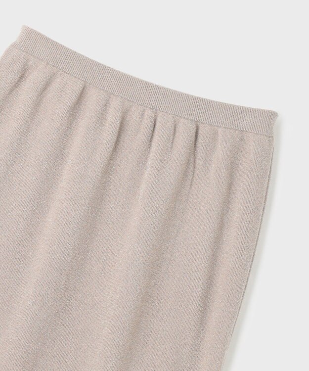 GRACE CONTINENTAL ラメタイトニットスカート ベージュ