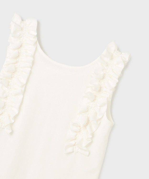 GRACE CONTINENTAL フリルカットトップ ホワイト