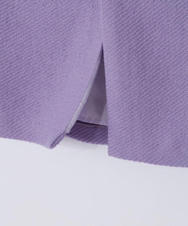 GRACE CONTINENTAL ウールペンシルスカート パープル