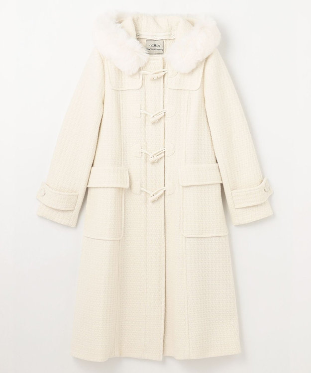 GRACE CONTINENTAL ファーフードダッフルコート キナリ