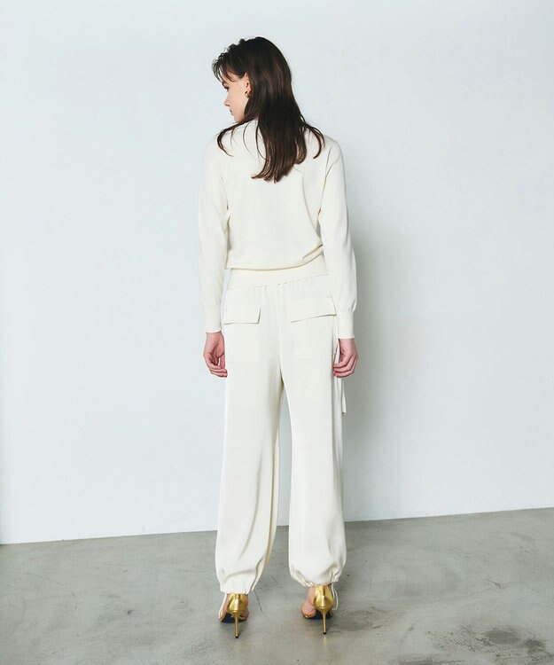 GRACE CONTINENTAL クルーニットカーディガン ホワイト