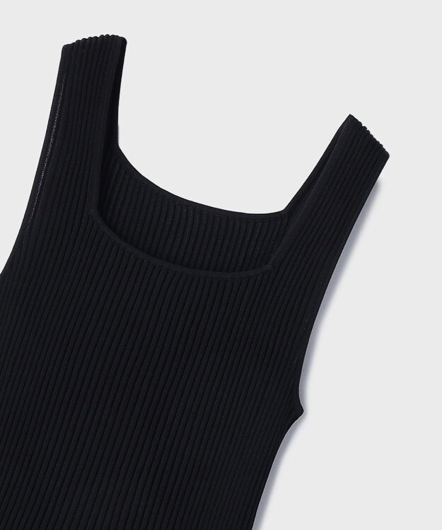 GRACE CONTINENTAL シアーフリルニットトップ ブラック