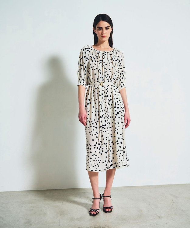 GRACE CONTINENTAL ランダムハートドレープワンピース キナリ