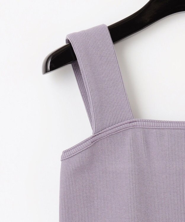 GRACE CONTINENTAL テレコノースリーブトップ ラベンダー