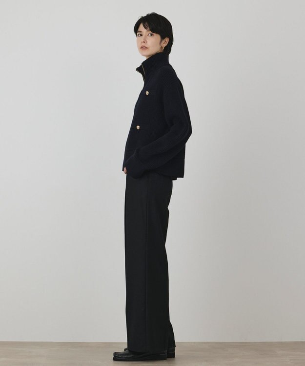GRACE CONTINENTAL ドライバーズニットカーディガン ネイビー