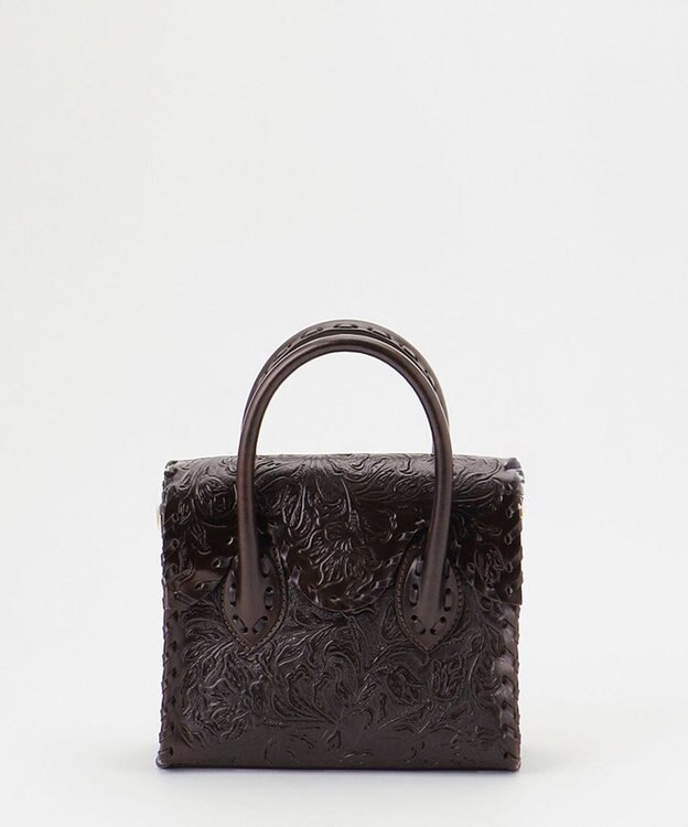 GRACE CONTINENTAL Mini RS Handbag ダークブラウン