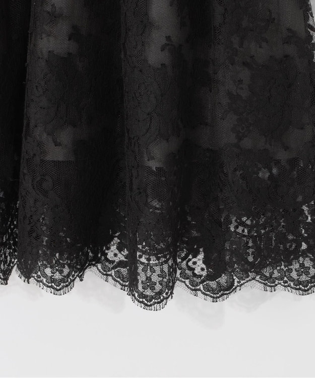 GRACE CONTINENTAL リバーレースドレス ブラック
