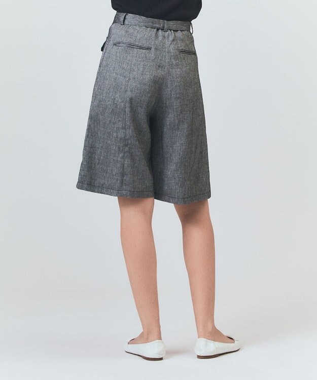 GRACE CONTINENTAL リネンデニムライクパンツ ブラック