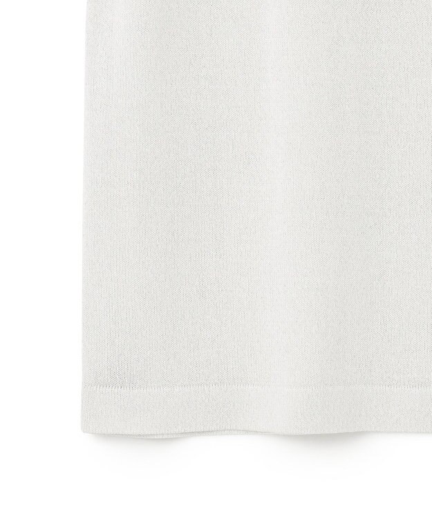 GRACE CONTINENTAL ラメニットノースリーブ ホワイト