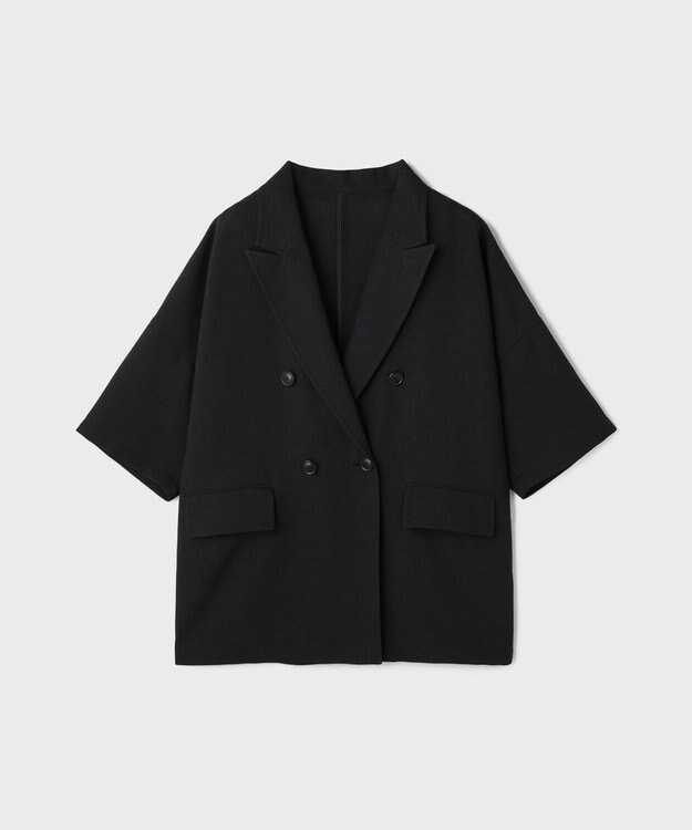 GRACE CONTINENTAL ドルマンテーラードジャケット ブラック