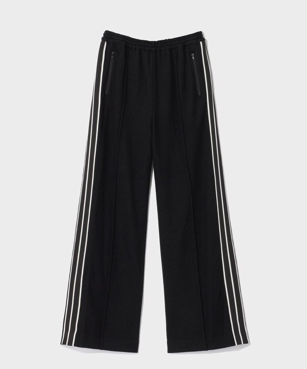 GRACE CONTINENTAL ウールジャージトラックパンツ ブラック