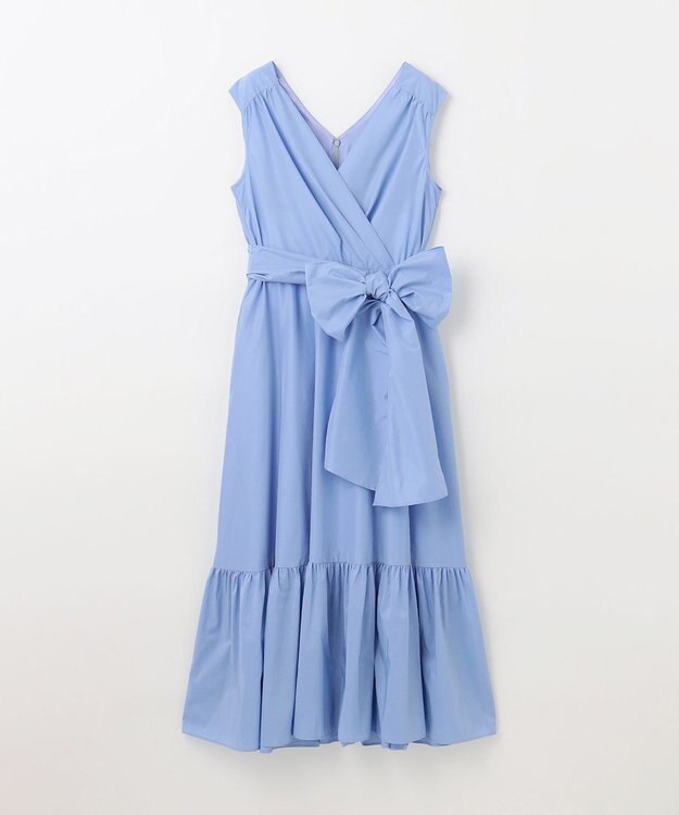 GRACE CONTINENTAL ライトタフタドレス ブルー